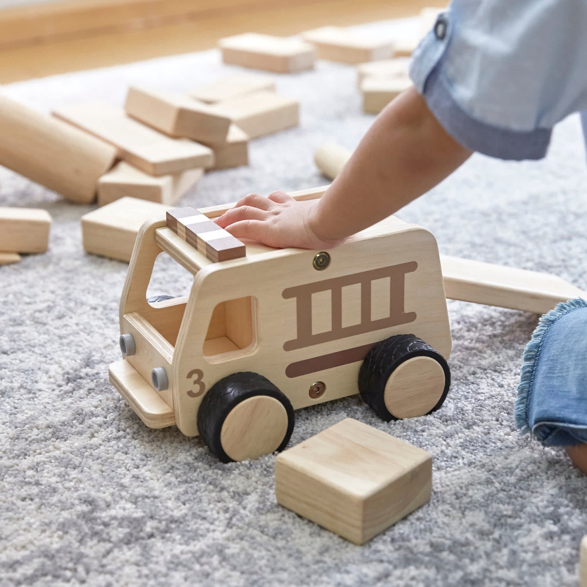 Wooden Fire Truck