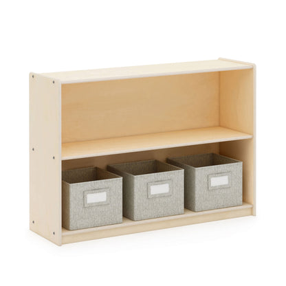 EdQ 2-Shelf Open Storage with Bins - 30"