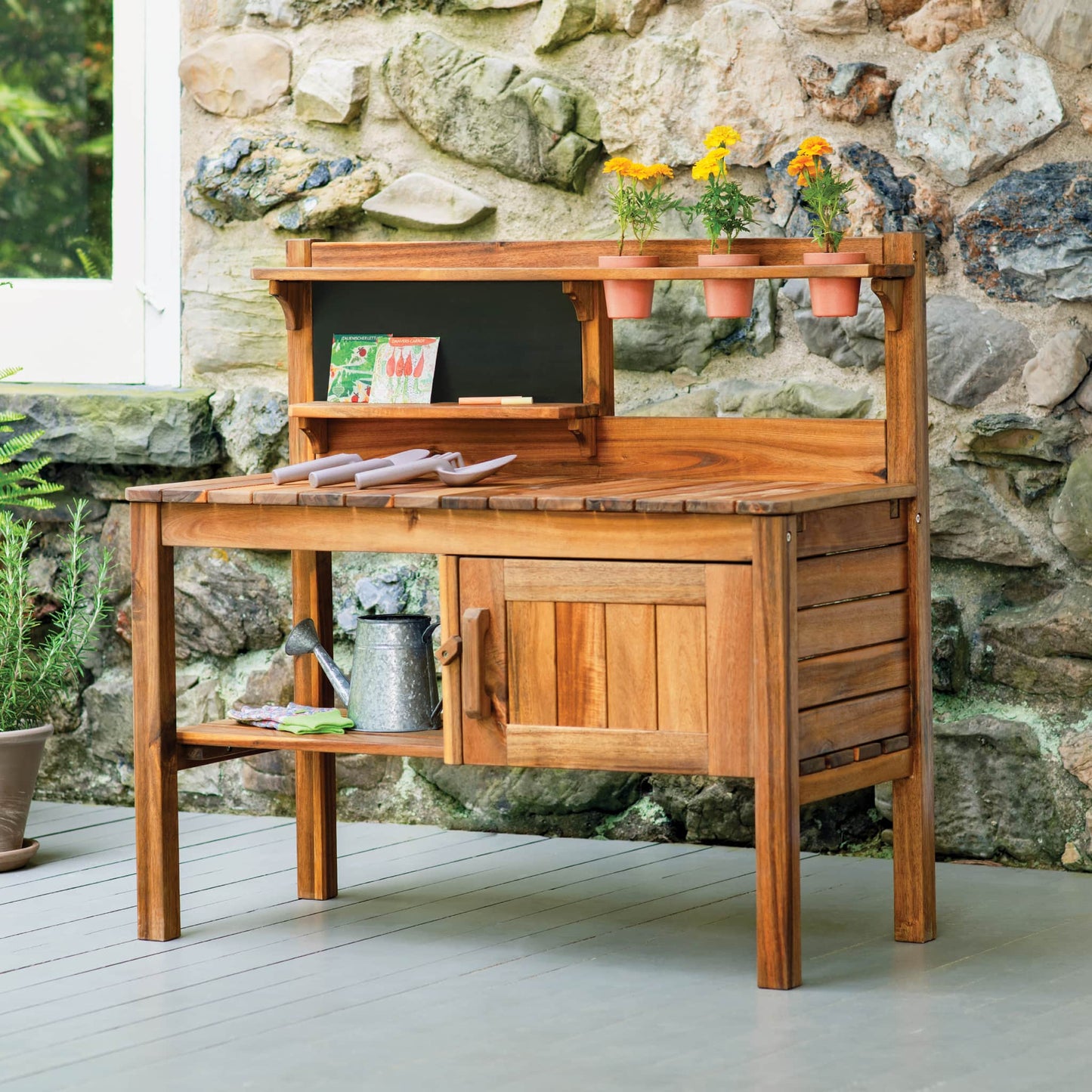 Martha Stewart Kids' Outdoor Potting Bench and Tools