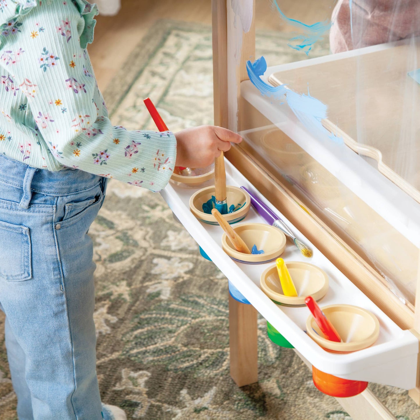 Sensory System - Table with Canopy, Tubes, Clips and Easel