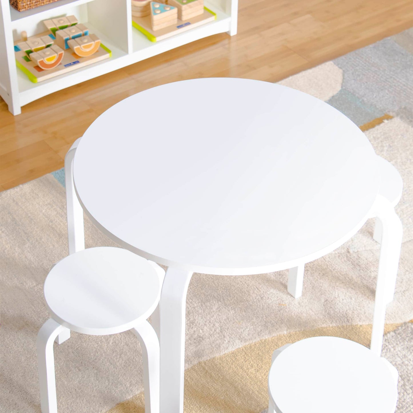 Nordic Toddler Table and Stool Set