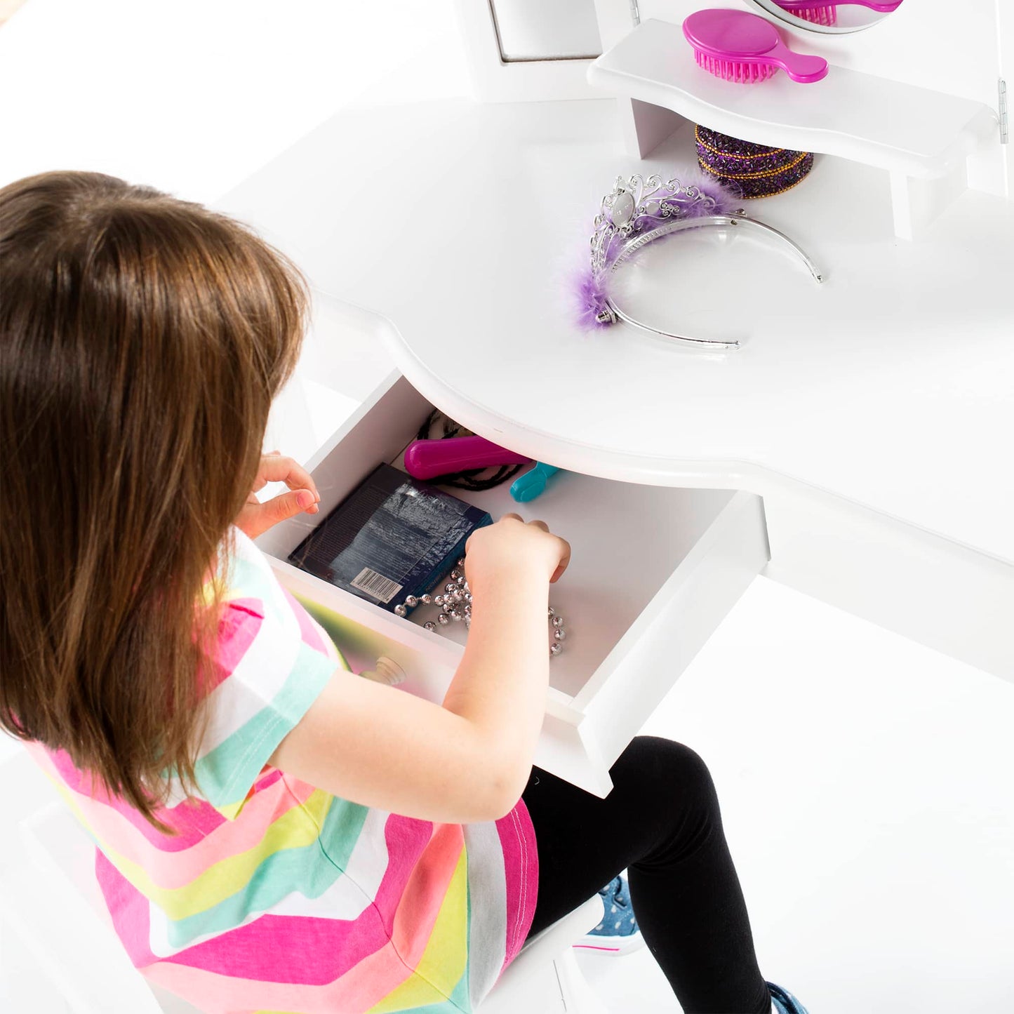 Kids' Vanity and Stool